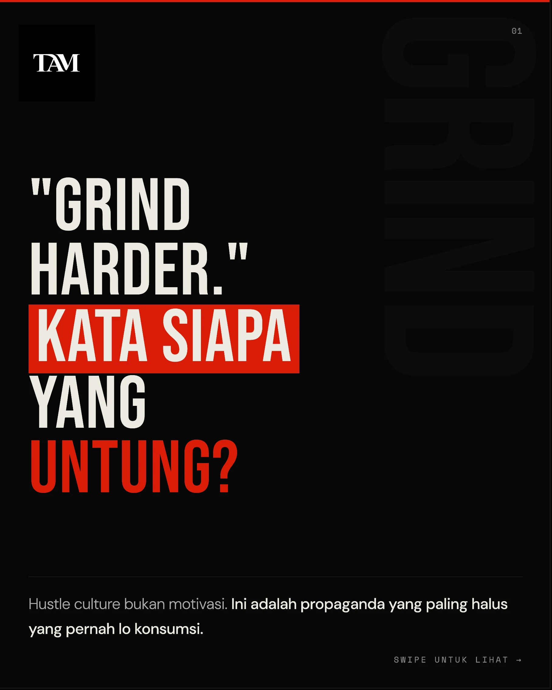 Kerja 14 jam bukan selalu tanda ambisi. Kadang itu