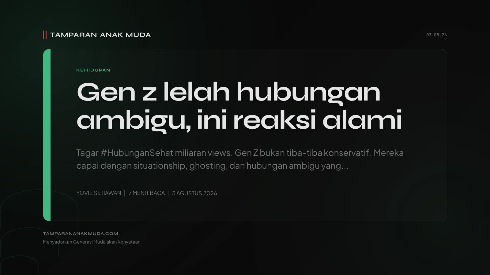 Back to Basic Dating: Gen Z Capai Situationship, Bukan Konservatif