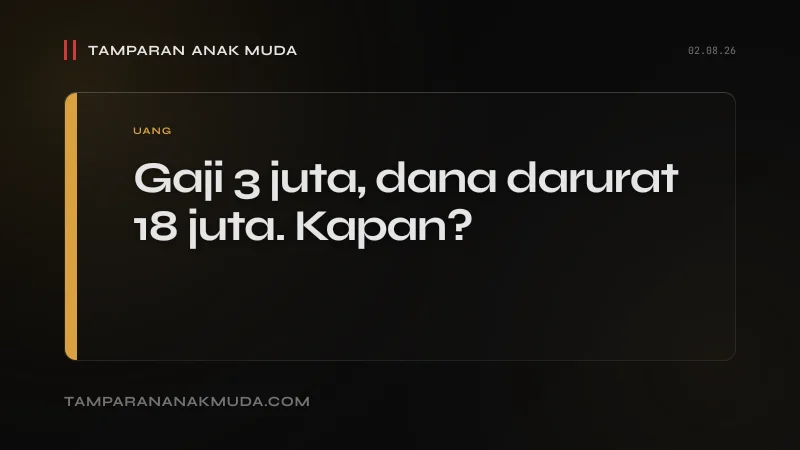 Dana Darurat 6x Gaji: Saran Finansial untuk Orang yang Sudah Makan