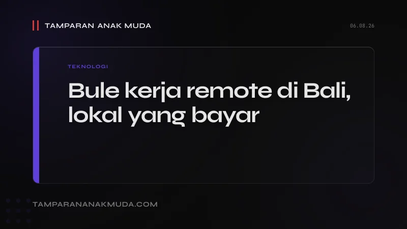 Digital Nomad Visa Indonesia: Bule Kerja Remote di Bali, Lokal yang Bayar