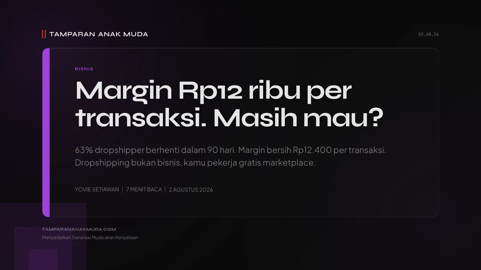 Dropshipping Bukan Bisnis, Gen Z Jadi Pekerja Gratis Marketplace