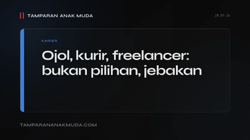 Gig Economy Bukan Pilihan, Jebakan Produktivitas Rendah