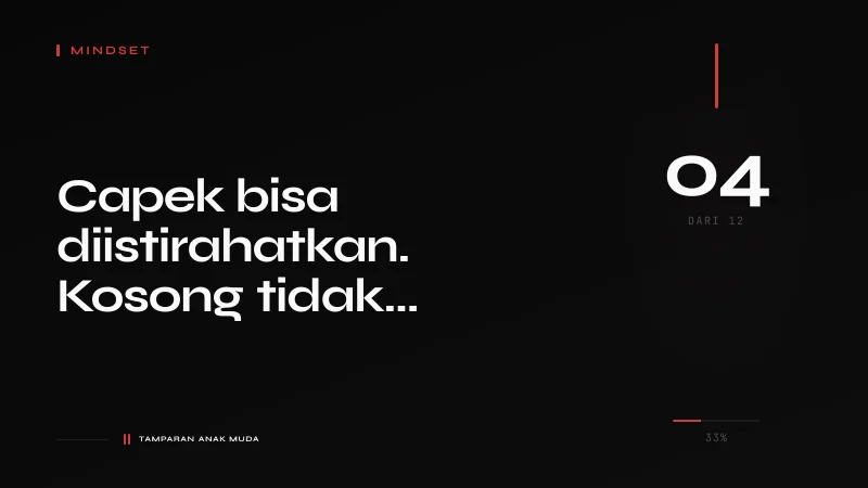 Emotional Exhaustion: Bukan Capek, Tapi Kosong. Sistem Tidak Punya Cara Mengisi Ulang