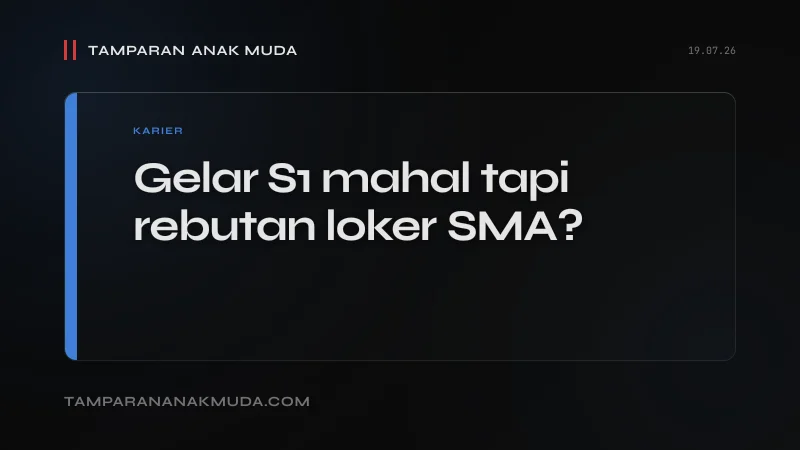 S1 Rebutan Loker SMK: Pendidikan Tinggi Jadi Trap