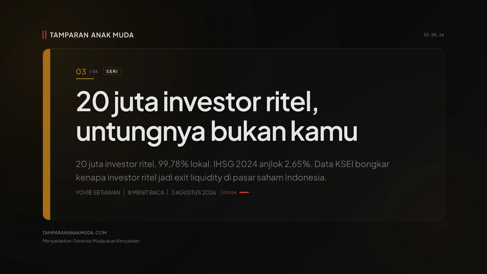 Saham Indonesia: Kasino yang Dikemas Investasi