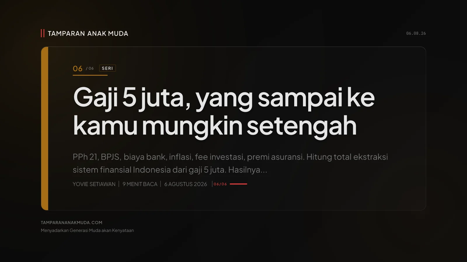 Sintesis: Berapa Persen Gajimu yang Sebenarnya Milikmu?